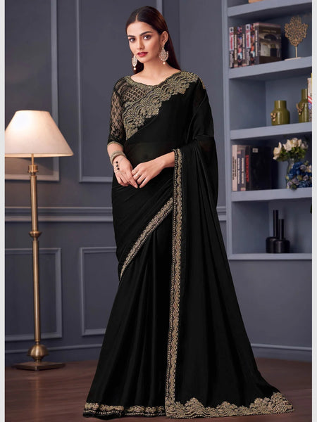 New Saree - Chiffon Silk Embroidery
