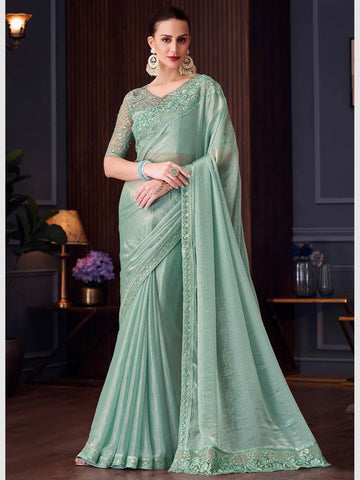 Chiffon Silk Embroidery Saree