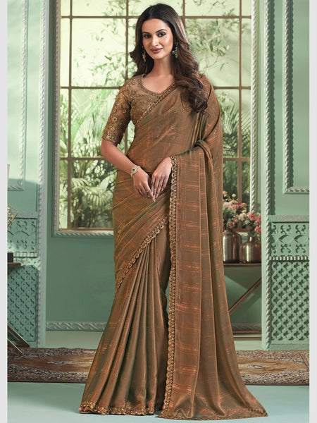 Georgette Saree - Georgette Embroidery