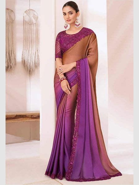 New Saree - Chiffon Silk Embroidery