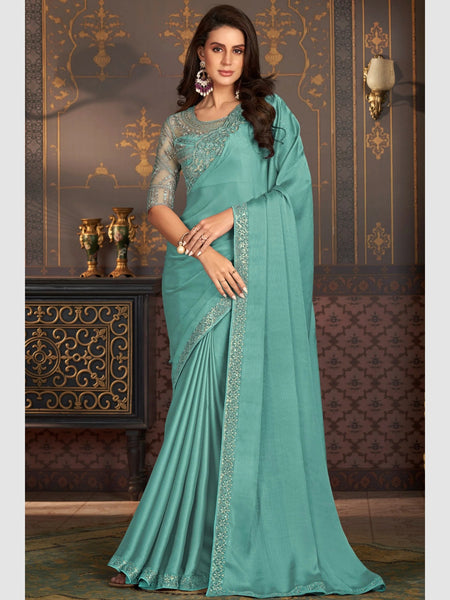 New Saree - Silk Chiffon Embroidery