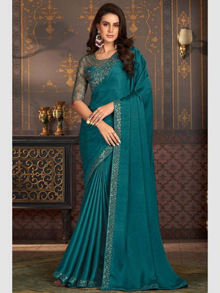 New Saree - Silk Chiffon Embroidery