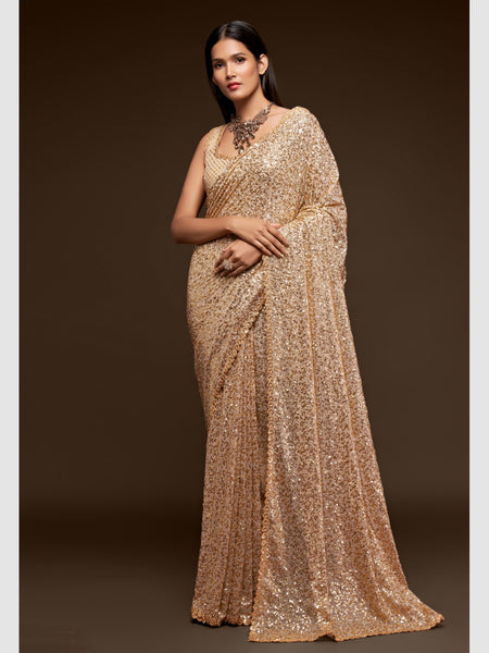 Saree - Georgette Embroidery & Sequin