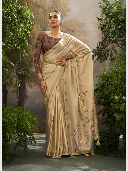 New Saree - Soft Silk Print