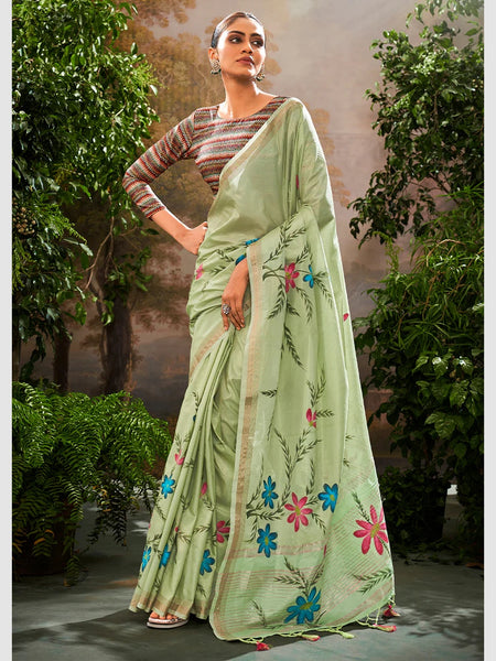 New Saree - Soft Silk Print
