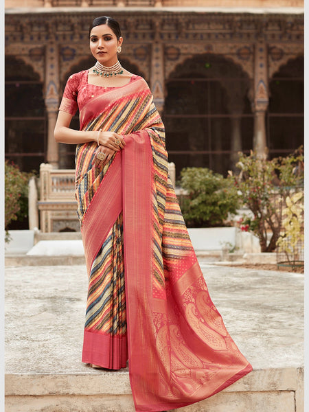 New Saree - Soft Tissue Silk Zari
