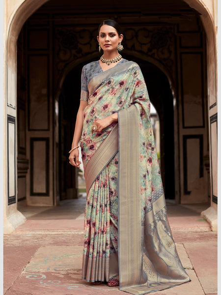 New Saree - Soft Tissue Silk Zari
