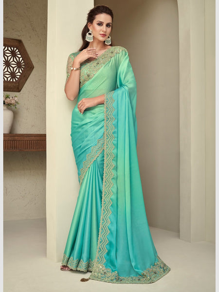 New Saree - Embroidered Art Silk