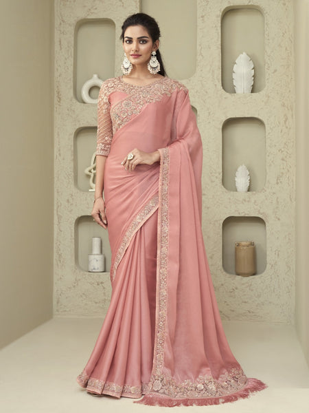 New Saree - Embroidered Art Silk