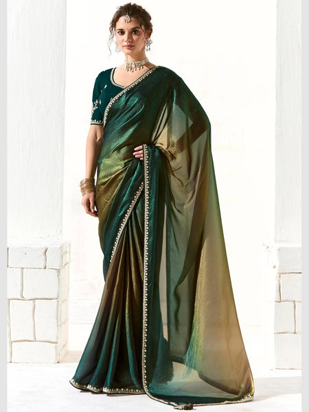New Saree - Embroidered Organza Tissue