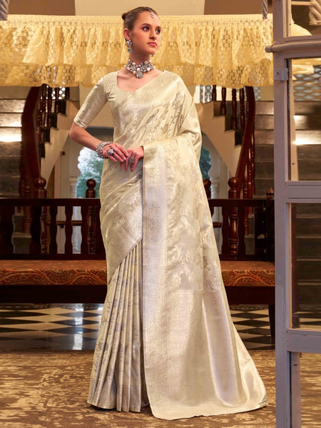 New Saree - Embroidered Satin Silk