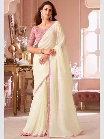 Georgette Embroidery Saree
