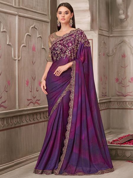 New Saree - Georgette Silk Embroidery