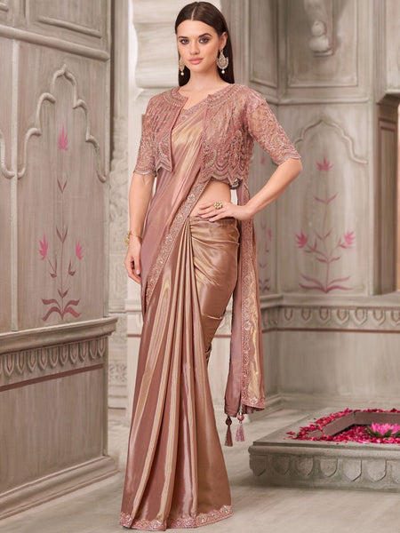 New Saree - Net Silk Embroidery
