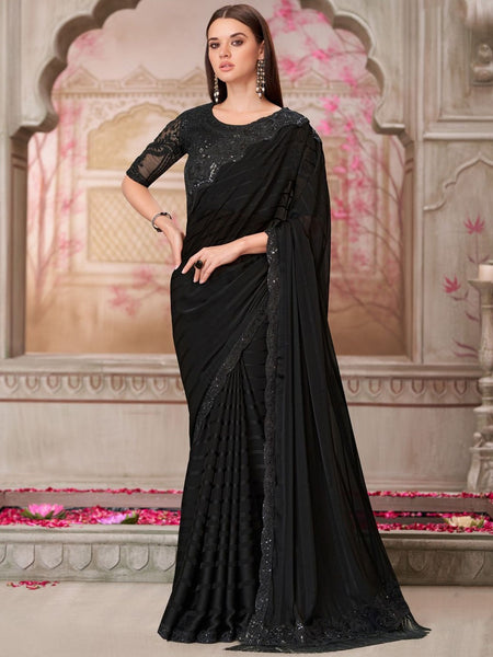 New Saree - Georgette Silk Embroidery