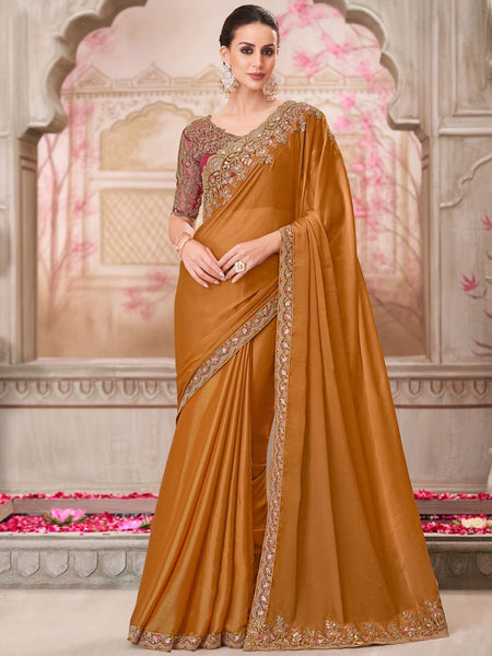 New Saree - Chiffon Silk Embroidery