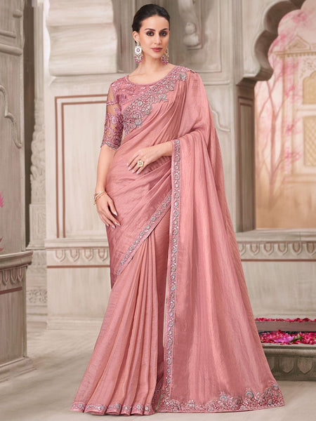 New Saree - Georgette Silk Embroidery