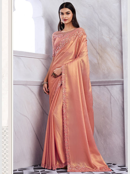 New Saree - Embroidered Art Silk