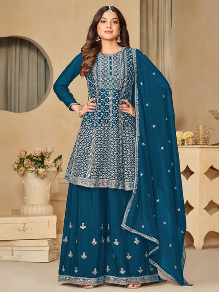  Salwar Kameez - Embroidery Real Chinon