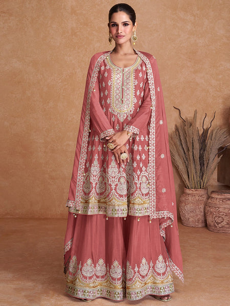  Salwar Kameez - Embroidery Real Chinon