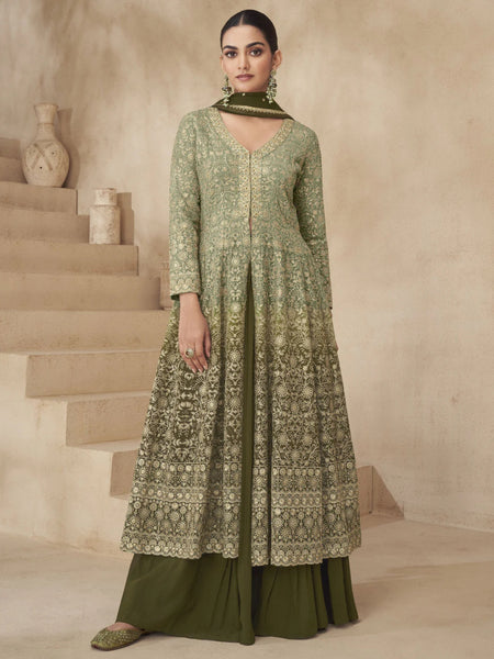  Indian Dress - Embroidered Real Georgette