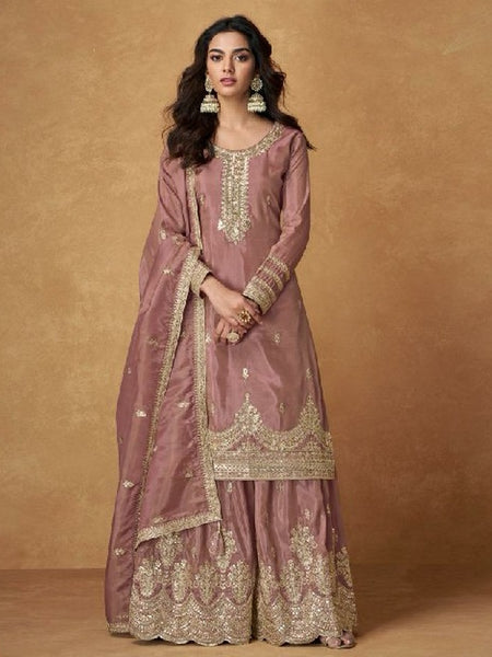 Plus-Sizes Salwar Kameez - Art Silk Organza