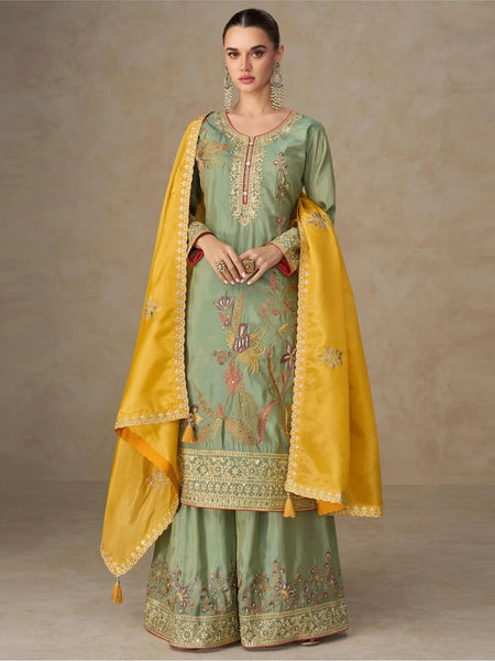 Plus-Sizes Indian Dress - Premium Art silk