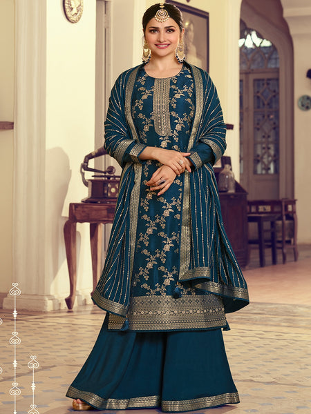 Salwar Kameez - Embroidery on Jacquard