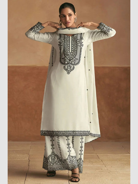  Salwar Kameez - Embroidery Chinon