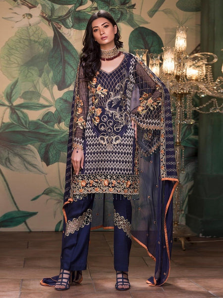 Blue Salwar Kameez - Royal Premium Designer