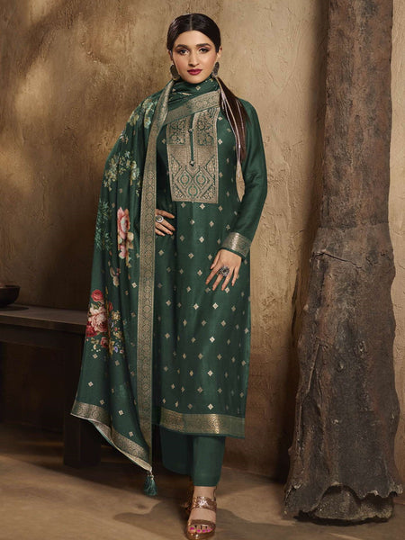  Salwar Kameez - Jacquard Pashmina Embroidered