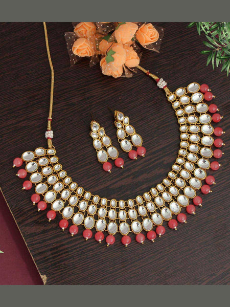 Necklace Indian Jewelry - Kundan & Pearl Necklace