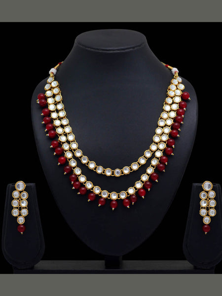 Necklace Indian Jewelry - Kundan & Pearl Necklace