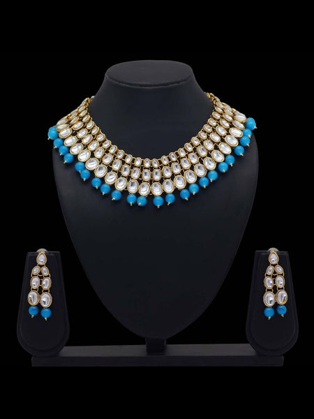 Necklace Indian Jewelry - Kundan & Pearl Necklace