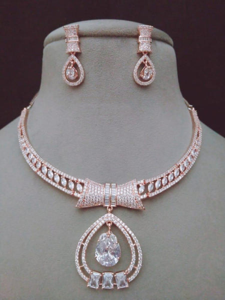 Zirconia Indian Jewelry - Zirconia Stone Necklace