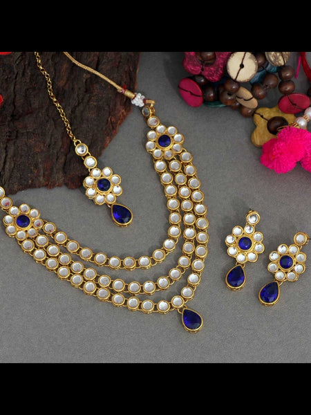  Indian Jewelry - Kundan Necklace & Tikka