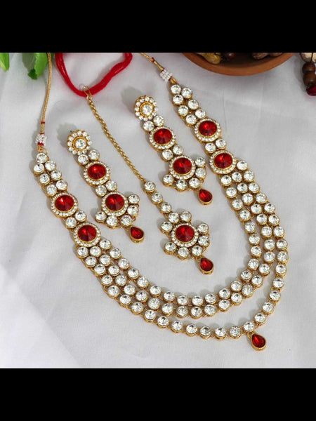  Indian Jewelry - Kundan Necklace & Tikka