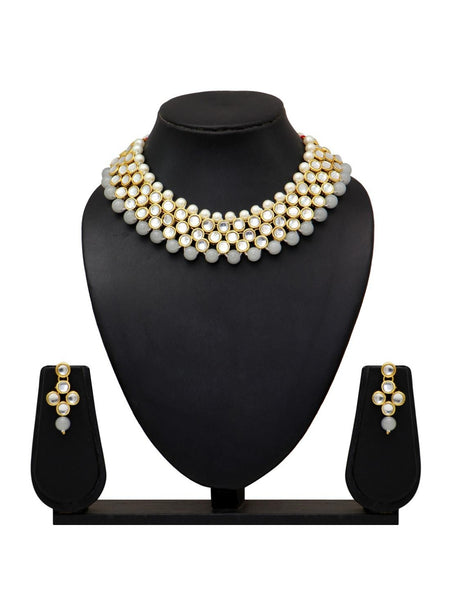 Necklace Indian Jewelry - Kundan & Pearl Necklace
