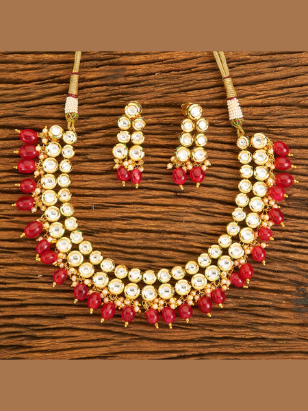 Necklace Indian Jewelry - Pure Kundan & Pearl Necklace