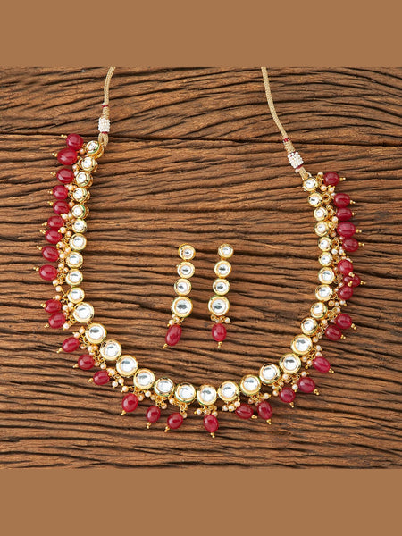Necklace Indian Jewelry - Pure Kundan & Pearl Necklace