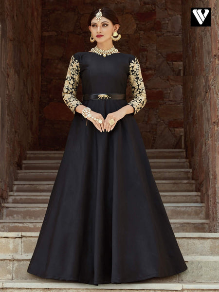 Anarkali Dress - Art Silk Embroidery