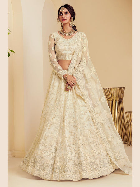  Lehenga Choli - Silk & Net Embroidery