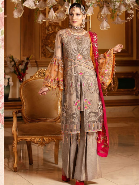 Net Salwar Kameez - Embroidered Premium Net