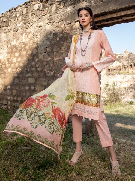 Pakistani Salwar Kameez - Chikan Kari & Silk Embroidery