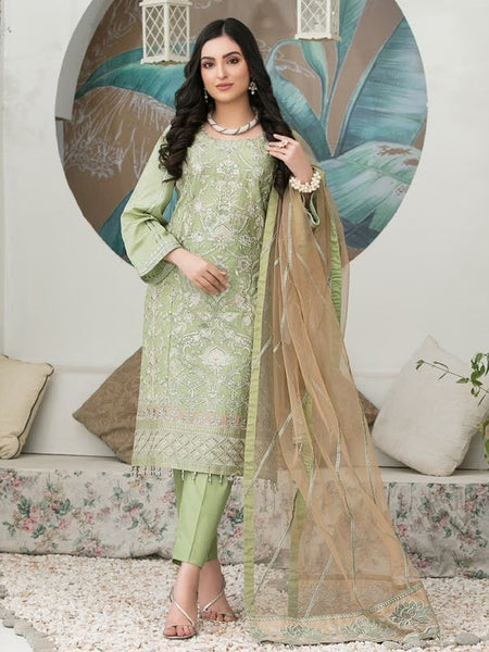  Pakistani Dress - Heavy embroidered Jacquard