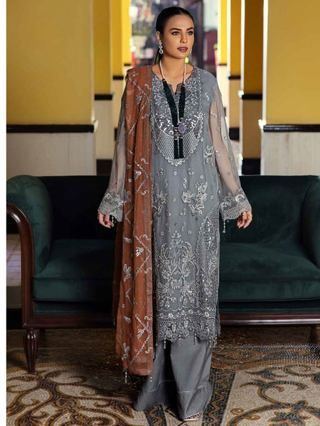 Pakistani Salwar Kameez - Luxury Chiffon Embroidery