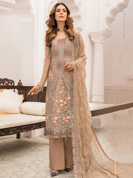  Salwar Kameez - Luxury Embroidered Chiffon