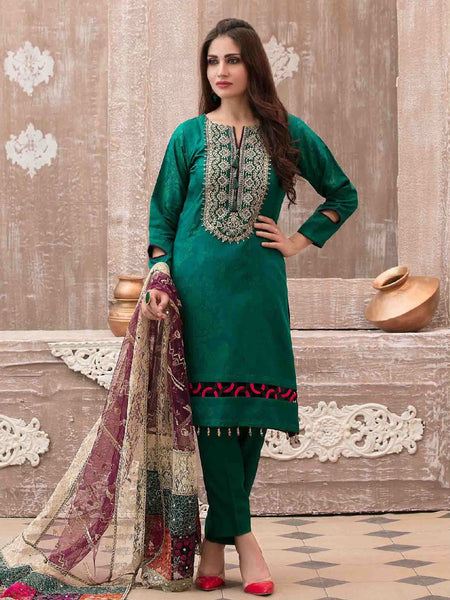  Salwar Kameez - Viscose Broshia Embroidery