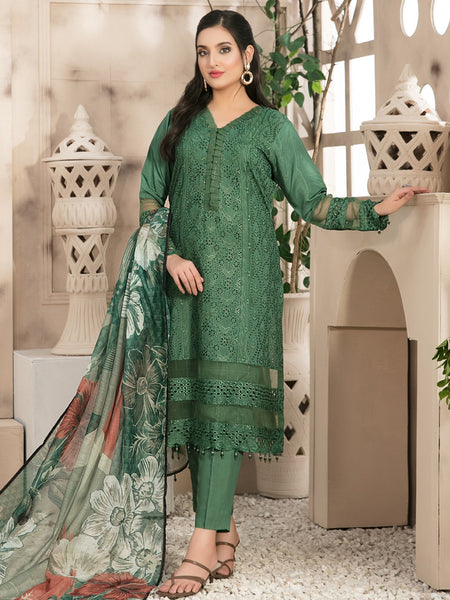  Salwar Kameez - Schiffli Embroidered Viscose