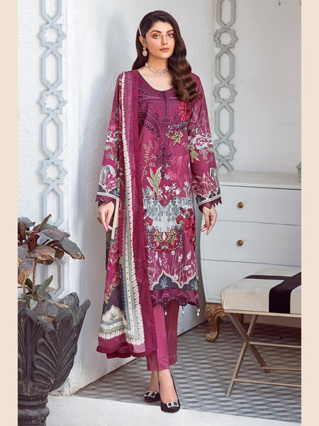  Pakistani Dress - Luxury Lawn & Chiffon